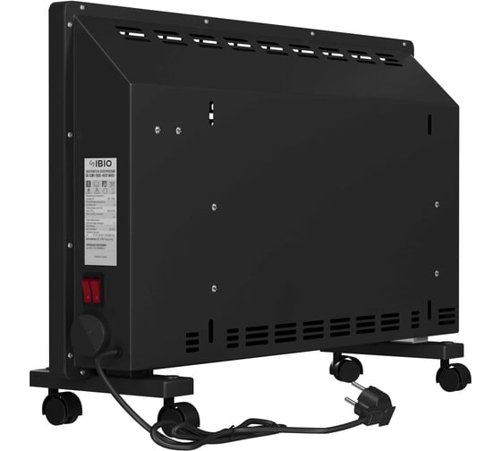 Конвектор электрический Sibio SB-CSM1-1500 B Heat wave (черный) SB-CSM1-1500B