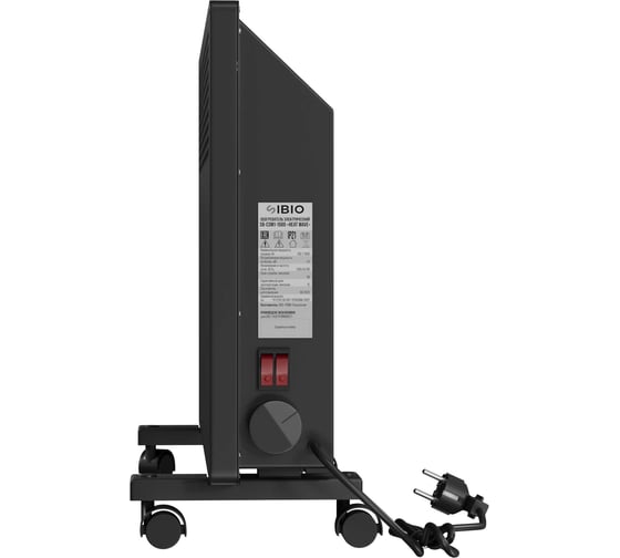 Конвектор электрический Sibio SB-CSM1-1500 B Heat wave (черный) SB-CSM1-1500B