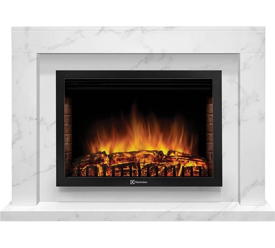 Портал Firelight Simple 25 белый мрамор НС-1283399