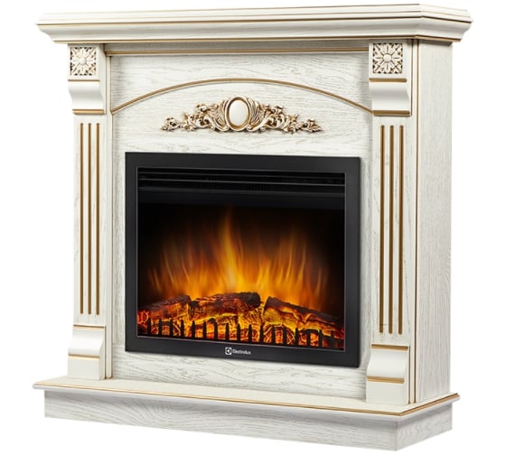 Портал Firelight Barocco 25 шпон белый дуб с золотой патиной НС-1294119