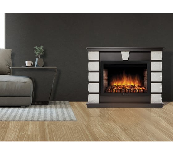 Портал Firelight Excalibur 30 камень белый, шпон венге НС-1287023