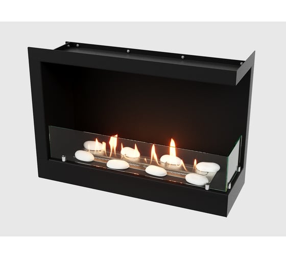 Встроенный угловой биокамин Lux Fire 690 S (правый угол) ВБКУ-690SR
