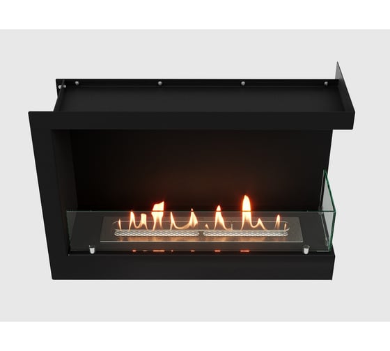 Встроенный угловой биокамин Lux Fire 690 S (правый угол) ВБКУ-690SR