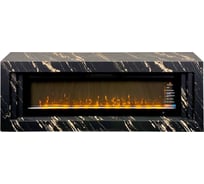 Каминокомплект InterFlame Алькор Ареал Freespace75 черный порторо голд с Freespace75 черный