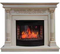 Каминокомплект InterFlame Монте Панорамик 25 LED FX бежевый с золотой патиной с Panoramic25 ЗП