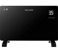 Конвектор Willmark WCH-1500GRDB (стеклянная панель, дисплей, пульт ДУ, 1500Вт, 2 режима, термостат, черный) 3000112