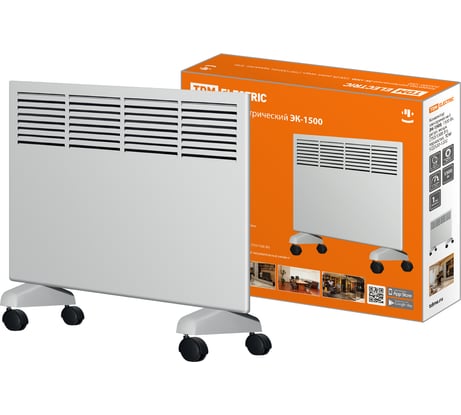 Электрический конвектор TDM ELECTRIC ЭК-1500, 1500 Вт, регулируемая мощность, 750/1500 Вт, термостат, SQ2520-1202