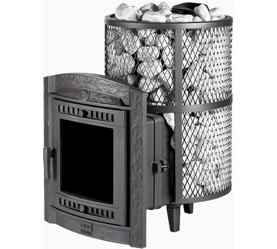 Печь банная Атмосфера L сетка нержавейка Prometall p0048