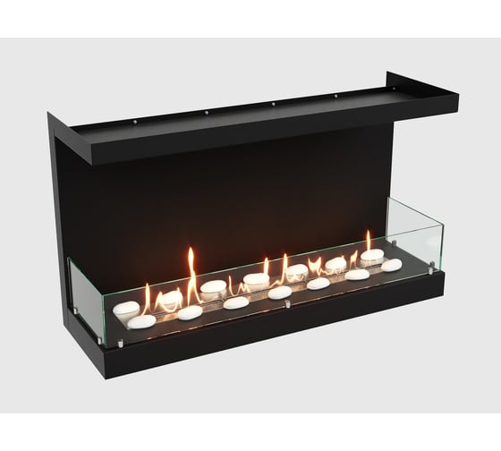 Встроенный фронтальный биокамин Lux Fire 1100 М ВБКФ-1100М
