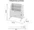 Конвекционный обогреватель HOME ELEMENT HE-CH1230A белый жемчуг 41981 14