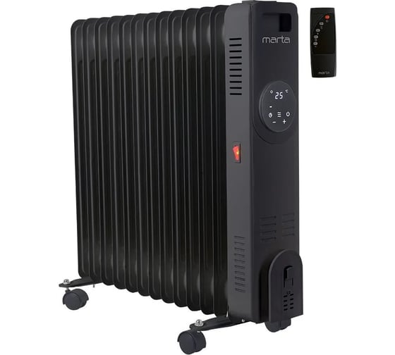 Масляный обогреватель MARTA MT-OH2431D черный 44027