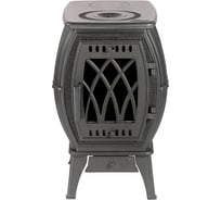 Печь-камин отопительно-варочная PROMETALL БАХТА цвет черный p0008