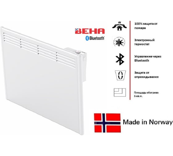 Конвектор BEHA с передней стальной панелью PB 6 Bluetooth 820420