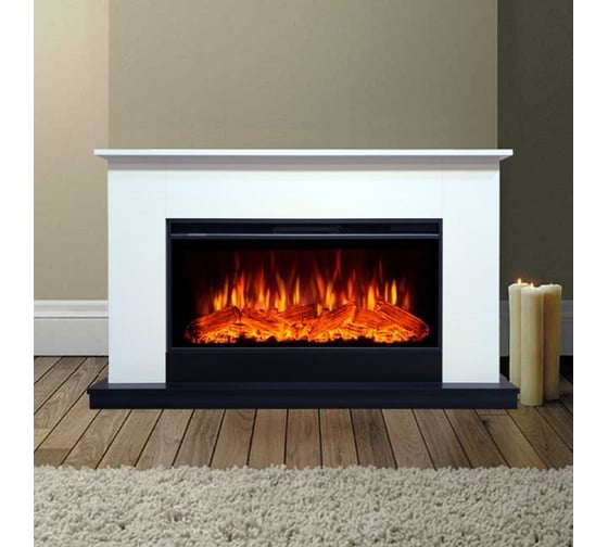 Каминокомплект InterFlame Эвертон с Freespace40 белый