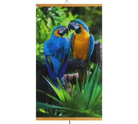 Инфракрасный гибкий настенный обогреватель для квартиры и дачи Домашний Очаг Попугаи ИКОДО-ТР