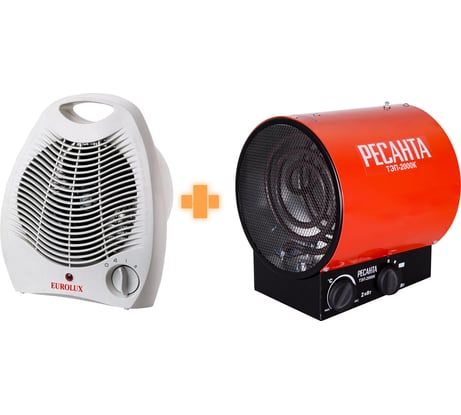 Набор: пушка 2 Квт + тепловентилятор Ресанта 902/14