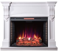 Каминокомплект InterFlame Мюнхен Панорамик33 Panoramic33 белый