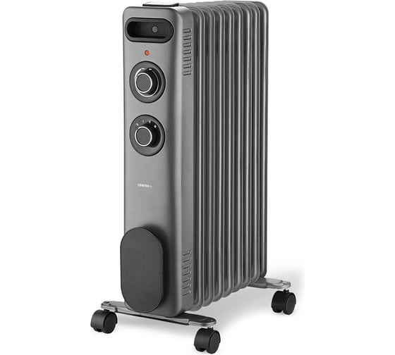 Масляный обогреватель Centek CT-6232-9 (серый) 9 секций (25м) 2000Вт, 3 режима защита от перегрева CT-6232-9 GRAY 1