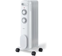 Масляный обогреватель Centek CT-6230-5 (белый) 5 секций (15м) 1000Вт, 3 режима защита от перегрева CT-6230-5 WHITE