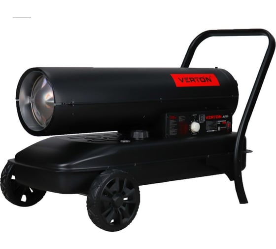 Дизельная тепловая пушка Verton Air DH-60М (прямой нагрев,60кВт,1230м3/ч.,3.7кг/ч,бак 51л.,цифр.дисплей,манометр,защита от перегрева,колеса,дизель/кер) 01.12775.25617