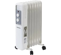 Обогреватель масляный SONNEN DFS-7E, 7секций, 1500Вт, 3 режима, механическое управление, белый, 457779