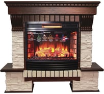 Каминокомплект InterFlame Экстер СЛАНЕЦ Панорамик 25 Led F/X Pan25 темный дуб