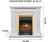 Каминокомплект Royal Flame Boston STD под классику (белый) портал и Fobos FXM Black RC электрокамин 64949086 2