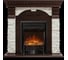 Каминокомплект Royal Flame Dublin арочный сланец белый (темный дуб) портал и Fobos FXM Black RC электрокамин 64948578 1