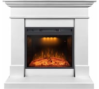 Каминокомплект Royal Flame California CRM V23 белый разборный портал и Emerald 23RF камин электрический 64962358