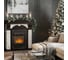 Каминокомплект Royal Flame Dublin арочный сланец белый (темный дуб) портал и Majestic FXM Black RC электрокамин 64948582 2