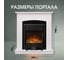 Каминокомплект Royal Flame Barcelona под классику (белый/черный) портал и Fobos FXM Black RC электрокамин 64950028 2