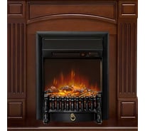 Каминокомплект Royal Flame Boston STD под классику (темный дуб) портал и Fobos FXM Black RC электрокамин 64949036