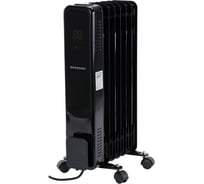 Обогреватель масляный BRASSON BOR-9 TOUCH, 9 секций,2000Вт, 3 режима, сенсор, пульт ДУ, черный, 457778