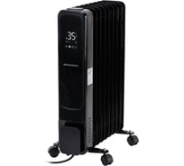 Обогреватель масляный BRASSON BOR-7 TOUCH, 7секций, 1500Вт, 3 режима, сенсор, пульт ДУ, черный 457777