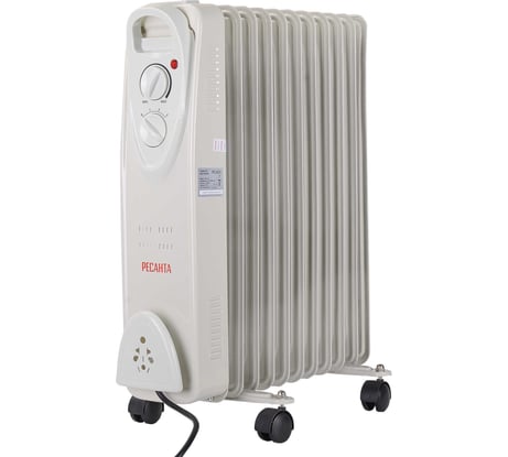 Масляный радиатор Ресанта ОМ-12Н 67/3/9