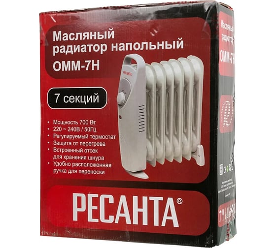Масляный радиатор Ресанта ОММ-7Н 67/3/1