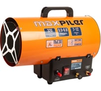 Пушка тепловая газовая MAXPILER 7-12кВт, 320м³/ч, расход 0.5-0.8 кг/ч, пьезоподжиг MGH-1201