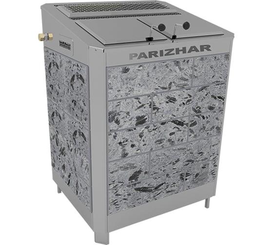 Электрокамена с генератором перегретого пара VVD ЭП ГПП ПАРиЖАР 12кВт/380 серпентенит премиум 7003