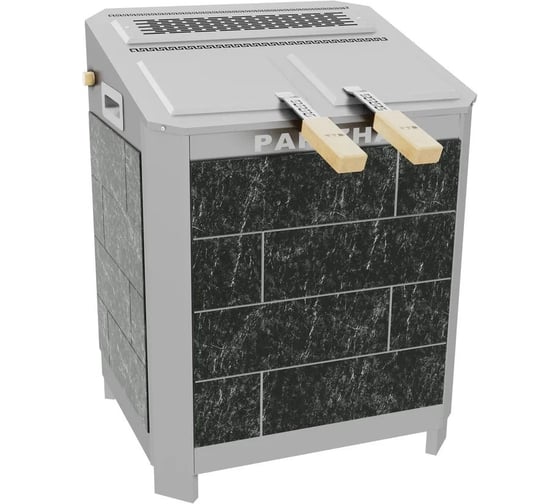 Электрокаменка с генератором перегретого пара VVD ЭП ГПП 16 кВт/380, ПАРиЖАР, пироксенит черный, два места 102956