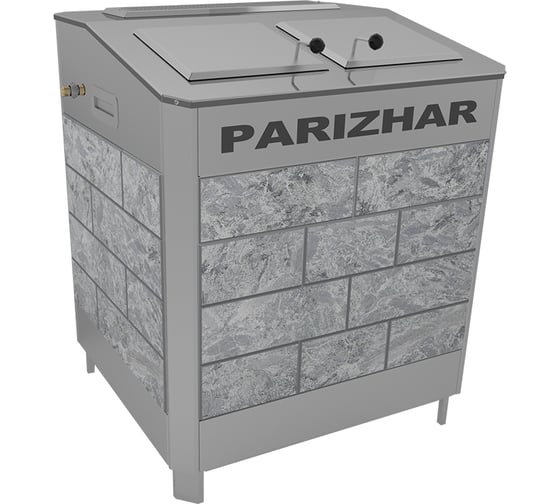 Электрокамена с генератором перегретого пара VVD ЭП ГПП ПАРиЖАР 18 кВт/380 серпентенит бархат 7011