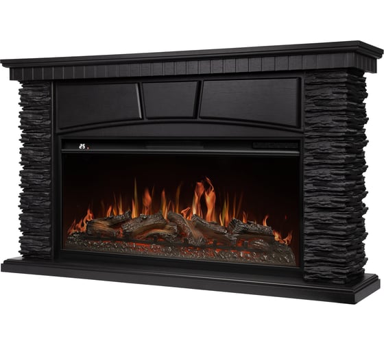 Портал Firelight Porto 42/40/36 камень черный шпон венге НС-1672697