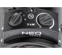 Электронагреватель NEO Tools мощностью 3 кВт, регулируемые настройки, IPX4 90-068