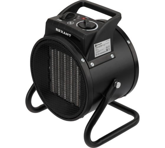 Пушка тепловая электрическая REXANT круглая, PTC, 3кВт 60-0016