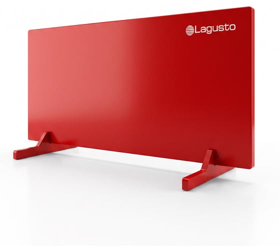 Электрический конвектор LAGUSTO Universal 140-240 (G280R) акриловая панель отопления для дома, цвет красный KG-280-R