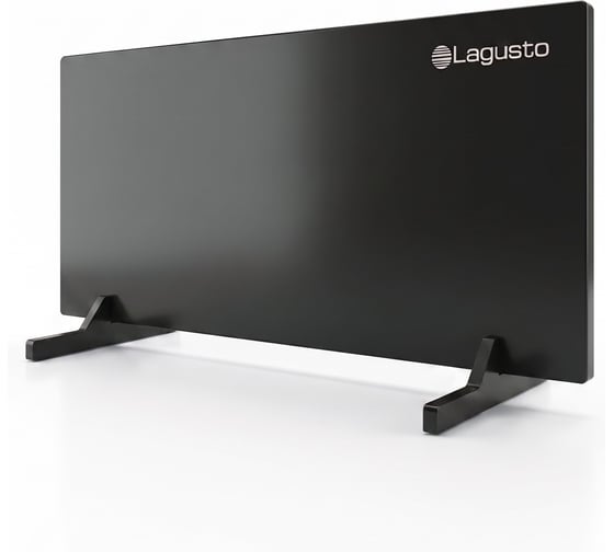 Электрический конвектор LAGUSTO Universal 140-240 (G280B) акриловая панель отопления для дома, цвет черный KG-280-B