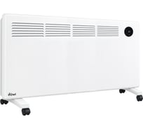 Конвектор электрический duwi серия Комфорт, 2000Вт, LED дисплей, датчик открытия окна, таймер, защита от перегрева, обогрев до 20м², крепление к стене/ролики 56448 9