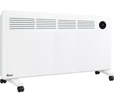 Конвектор электрический duwi серия Комфорт, 2000Вт, LED дисплей, датчик открытия окна, таймер, защита от перегрева, обогрев до 20м², крепление к стене/ролики 56448 9