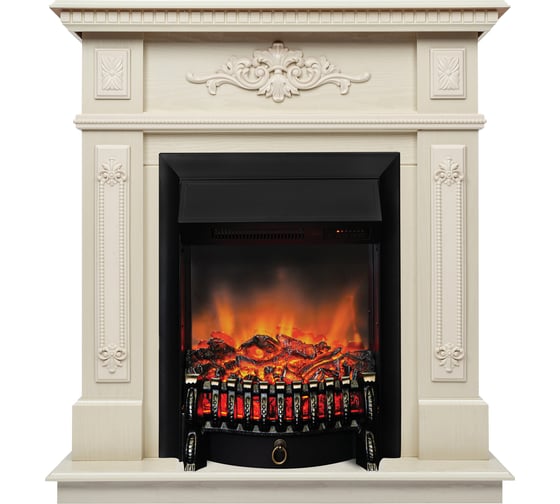Каминокомплект RealFlame НИКОЛЬ STD/EUG WT + ФОБОС/FOBOS LUX BL 10016692