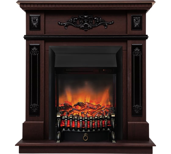 Каминокомплект RealFlame НИКОЛЬ STD/EUG DN + ФОБОС/FOBOS LUX BL 10014363