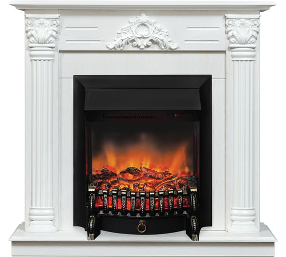 Каминокомплект RealFlame ВИОЛА STD WT + ФОБОС/FOBOS LUX BL 10023100